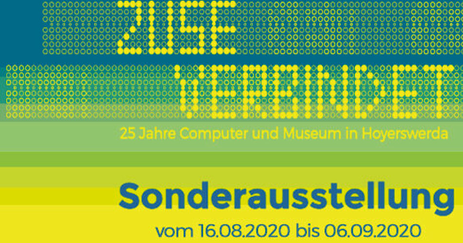 Plakat zur Sonderausstellung "Zuse verbindet" - 25 Jahre Computer und Museum in Hoyerswerda